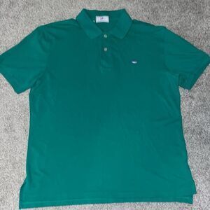 Great Green Solid Color Southern Tide Skipjack Tuna Golf polo shirt 40 L